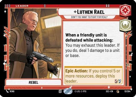 Luthen Rael - Don't You Want To Fight For Real? — Secrets of Power Star Wars: Unlimited card by Reno