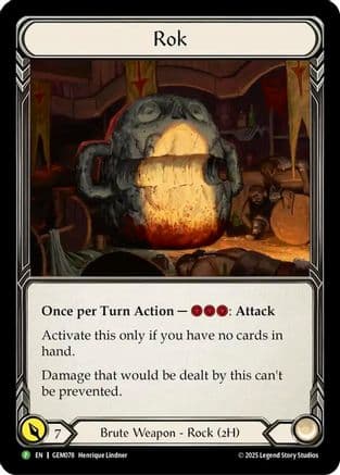Rok — GEM Pack 3 Flesh and Blood card by Henrique Lindner