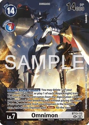 Omnimon — Digimon Card Game card