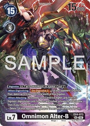 Omnimon Alter-B — Digimon Card Game card