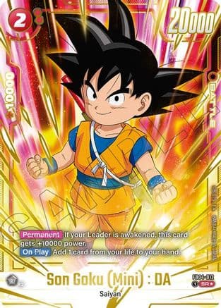 Son Goku (Mini) : DA - FB04-012 (Gold) — Fusion World Promotion Cards and Packs