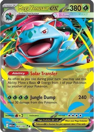 Mega Venusaur ex - 003/132 — ME01: Mega Evolution