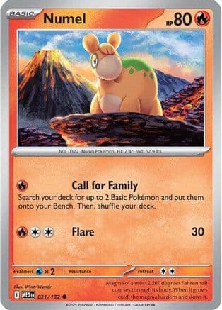 Numel — ME01: Mega Evolution Pokémon TCG card by match