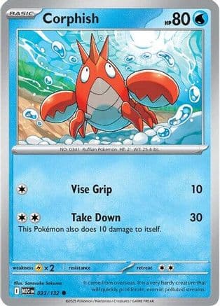 Corphish — ME01: Mega Evolution Pokémon TCG card by 0313