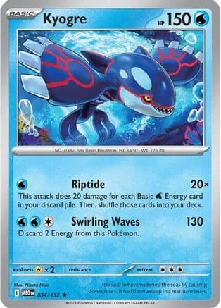 Kyogre — ME01: Mega Evolution