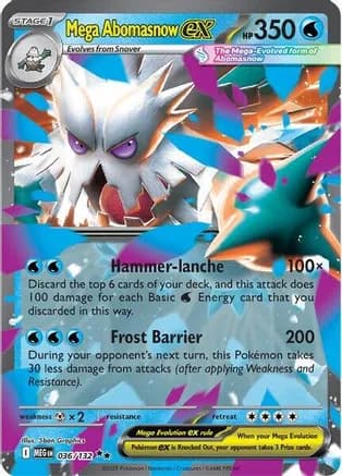 Mega Abomasnow ex - 036/132 — ME01: Mega Evolution