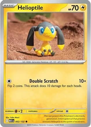 Helioptile - 052/132 — ME01: Mega Evolution