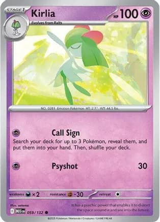 Kirlia — ME01: Mega Evolution