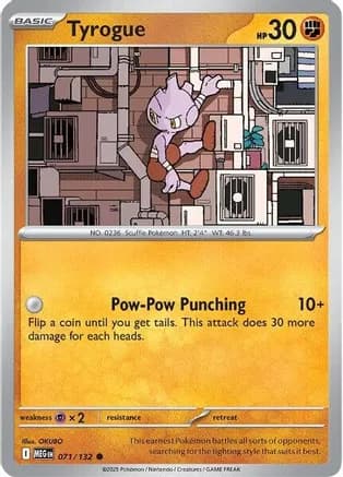 Tyrogue — ME01: Mega Evolution