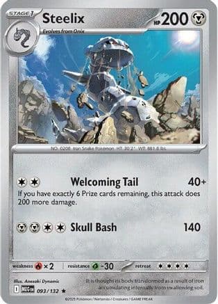 Steelix - 093/132 — ME01: Mega Evolution Pokémon TCG card by Anesaki Dynamic