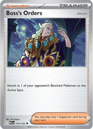 Boss's Orders [Ghetsis] — ME01: Mega Evolution Pokémon TCG card by NC Empire