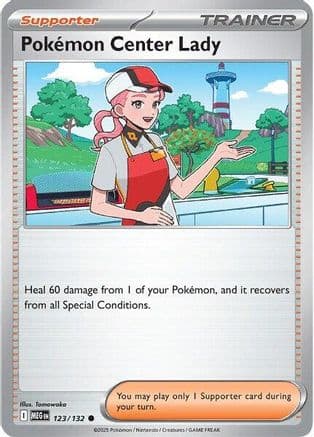 Pokemon Center Lady — ME01: Mega Evolution Pokémon TCG card by Tomowaka