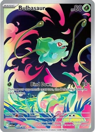 Bulbasaur - 133/132 — ME01: Mega Evolution Pokémon TCG card by mizu mori