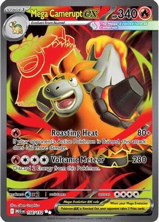 Mega Camerupt ex - 156/132 — ME01: Mega Evolution