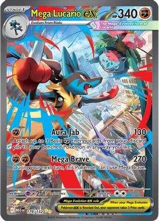 Mega Lucario ex - 179/132 — Pokémon TCG card