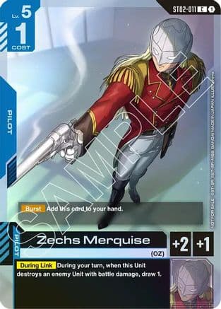 Zechs Merquise (Championship Participation Pack 01) — Gundam Promotional Cards