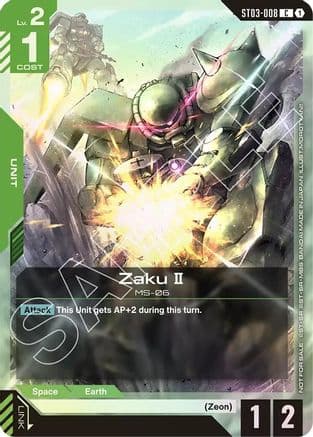 Zaku II (Championship Participation Pack 01) — Gundam Promotional Cards