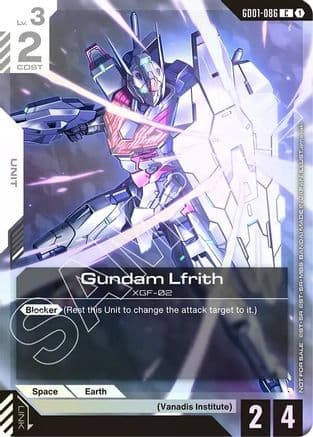 Gundam Lfrith (Championship Participation Pack 01) — Gundam Promotional Cards