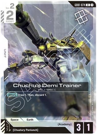 Chuchu's Demi Trainer (Judge Pack 01) — Gundam Promotional Cards