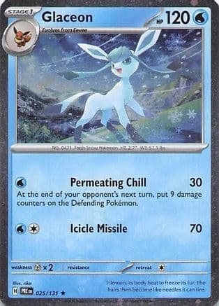 Glaceon - 025/131 (Cosmos Holo) — Miscellaneous Cards & Products Pokémon TCG card by Cosmos Holo