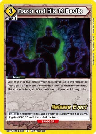 Razor and His 14 Devils — UEX04BT: HUNTER X HUNTER Vol.2 Release Event Cards