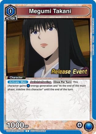 Megumi Takani (003) — UE11BT: Rurouni Kenshin Release Event Cards