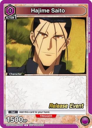 Hajime Saito (035) — UE11BT: Rurouni Kenshin Release Event Cards