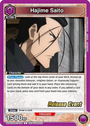 Hajime Saito (036) — UE11BT: Rurouni Kenshin Release Event Cards