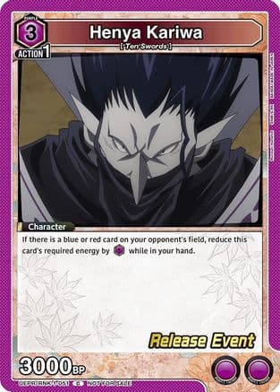 Henya Kariwa — UE11BT: Rurouni Kenshin Release Event Cards