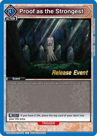 Proof as the Strongest — UE11BT: Rurouni Kenshin Release Event Cards