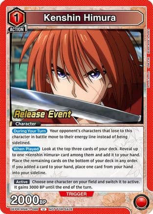 Kenshin Himura (086) — UE11BT: Rurouni Kenshin Release Event Cards