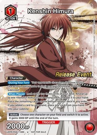 Kenshin Himura (Release Event Participation) — UE11BT: Rurouni Kenshin Release Event Cards