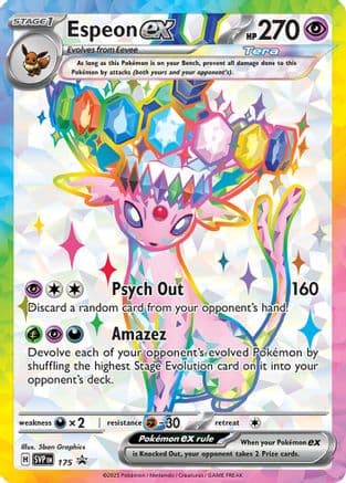 Espeon ex - 175 — SV: Scarlet & Violet Promo Cards Pokémon TCG card by Sban Graphics