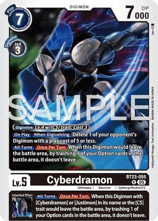 Cyberdramon — Hackers' Slumber Digimon Card Game card by Akiyoshi Honga, Toei Animation