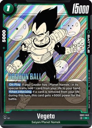 Vegeta - SB02-045 — Manga Booster 02