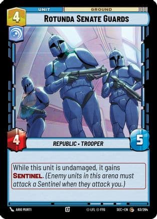 Rotunda Senate Guards — Secrets of Power Star Wars: Unlimited card by Ario Murti