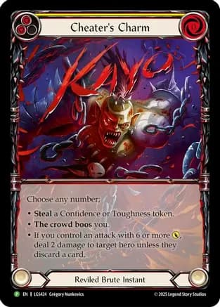 Cheater's Charm - LGS424 — Flesh and Blood: Promo Cards