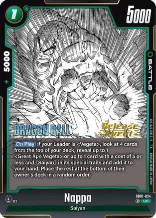 Nappa — Manga Booster 01 Release Event Cards