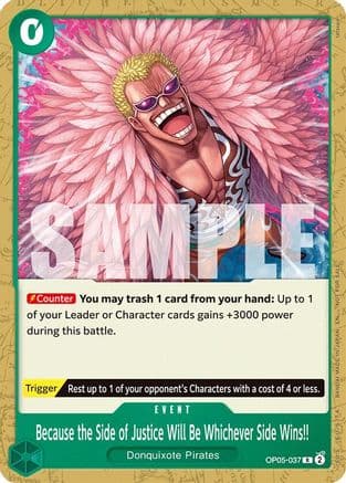 Because the Side of Justice Will Be Whichever Side Wins!! (Tournament Pack 2025 Vol. 4) — One Piece Promotion Cards
