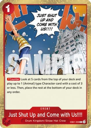 Just Shut Up and Come with Us!!!! (Pirate Foil) — Premium Booster -The Best- Vol. 2