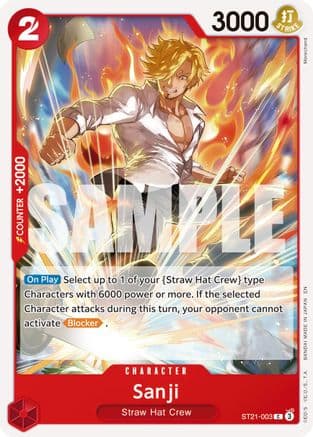 Sanji - ST21-003 (Reprint) — Premium Booster -The Best- Vol. 2