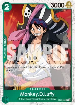 Monkey.D.Luffy - ST16-005 (Pirate Foil) — Premium Booster -The Best- Vol. 2