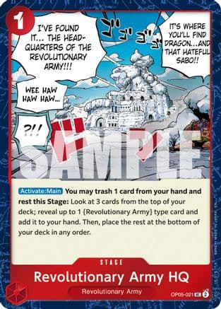 Revolutionary Army HQ (Pirate Foil) — Premium Booster -The Best- Vol. 2