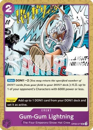 Gum-Gum Lightning (Reprint) — Premium Booster -The Best- Vol. 2