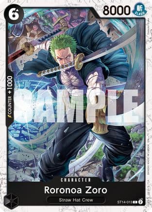 Roronoa Zoro - ST14-013 (Pirate Foil) — Premium Booster -The Best- Vol. 2