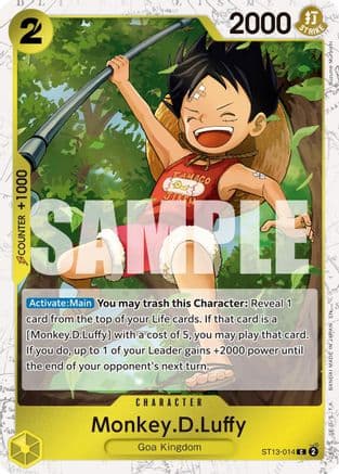 Monkey.D.Luffy - ST13-014 (Pirate Foil) — Premium Booster -The Best- Vol. 2
