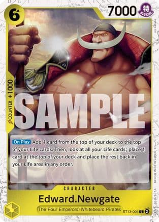 Edward.Newgate - ST13-004 (Pirate Foil) — Premium Booster -The Best- Vol. 2