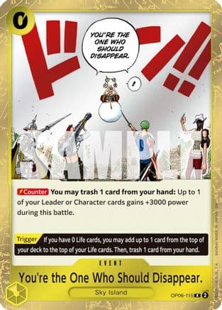 You're the One Who Should Disappear (Reprint) — Premium Booster -The Best- Vol. 2