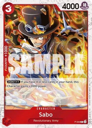 Sabo - P-044 (Pirate Foil) — Premium Booster -The Best- Vol. 2