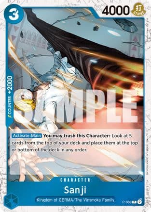 Sanji - P-068 (Pirate Foil) — Premium Booster -The Best- Vol. 2